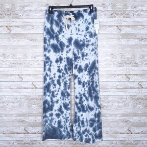 Theo & Spence Lounge Pants M Tie Dye Blue Gray 786